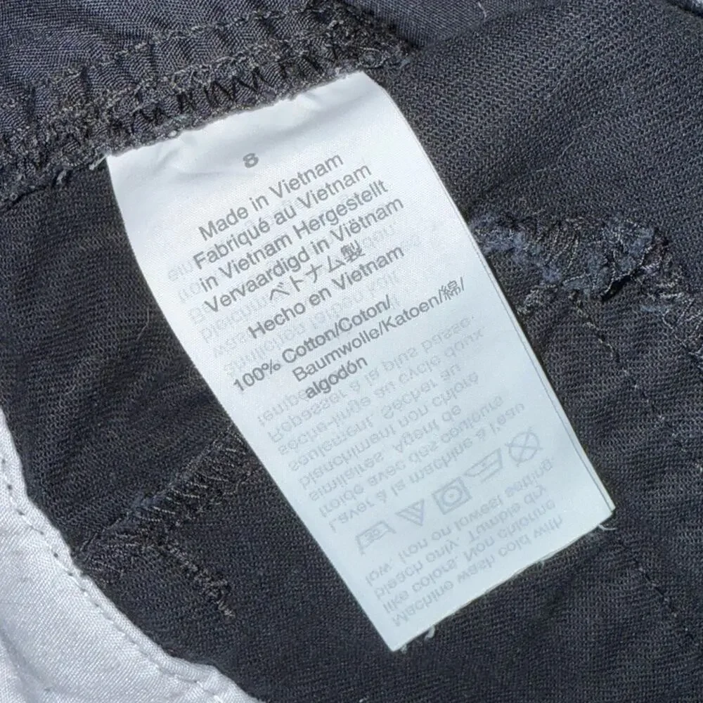 UEC J. CREW 100% COTTON CHINO 4.5” INSEAM BLACK SHORTS SZ 8
